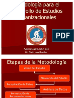 Metodologia de Estudios Organizacionales