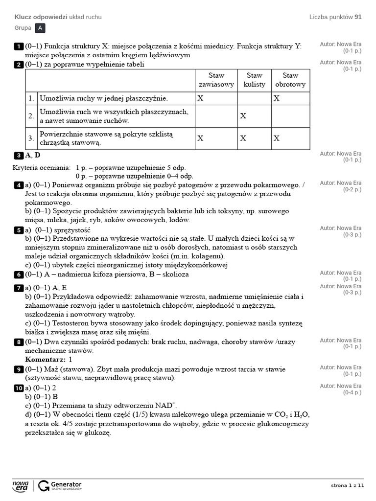 układ-ruchu-Klucz-odpowiedzi | PDF
