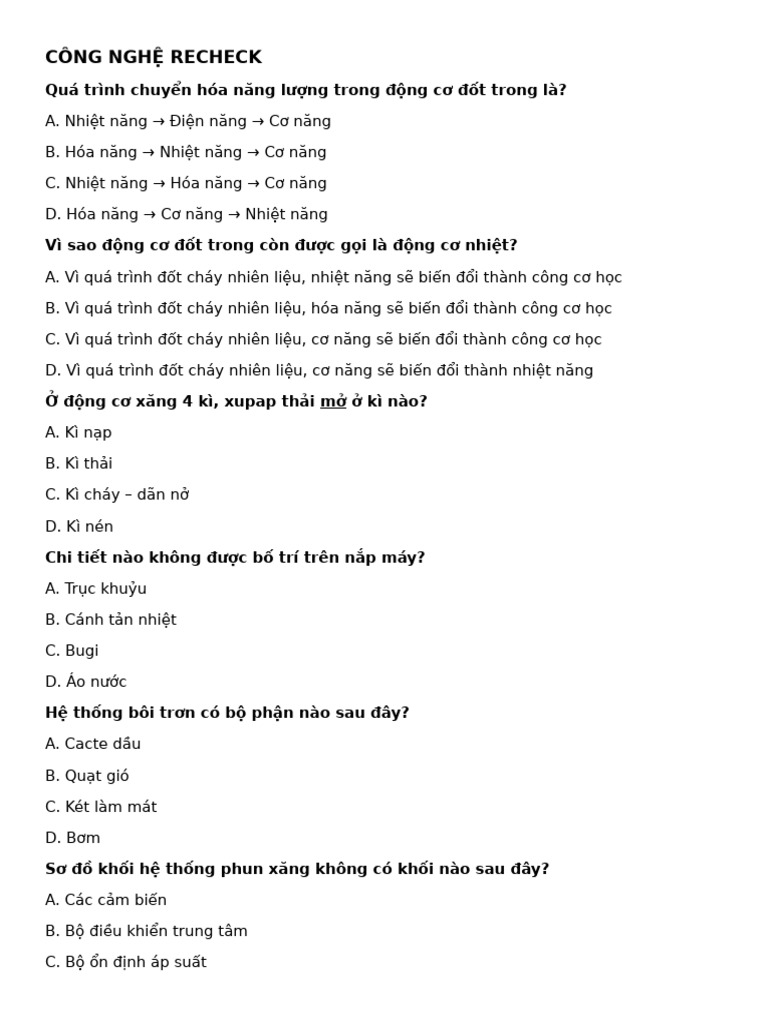 CÔNG NGHỆ RECHECK | PDF