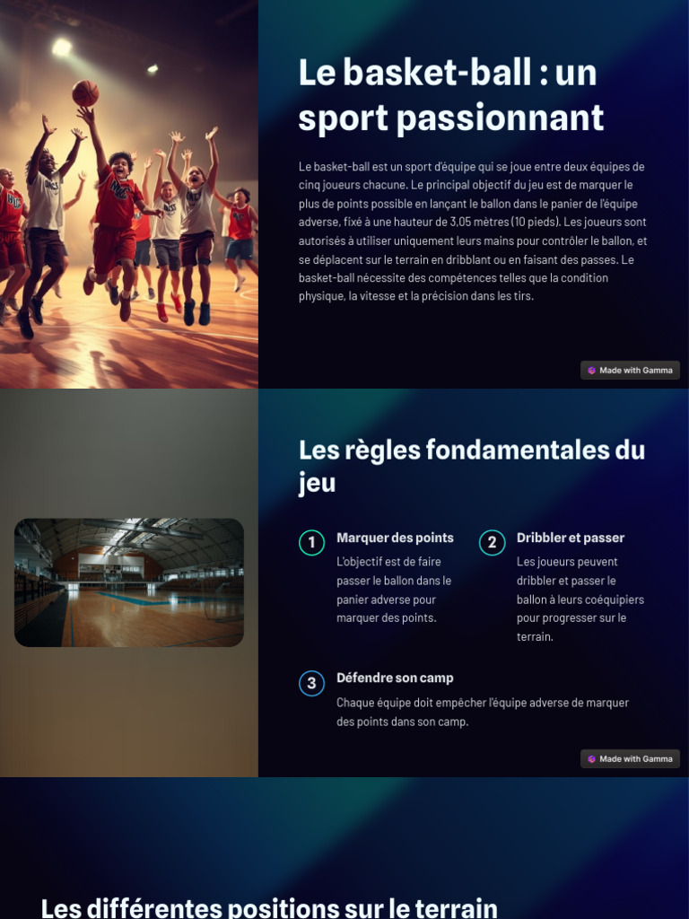 Introduction au basket-ball | PDF