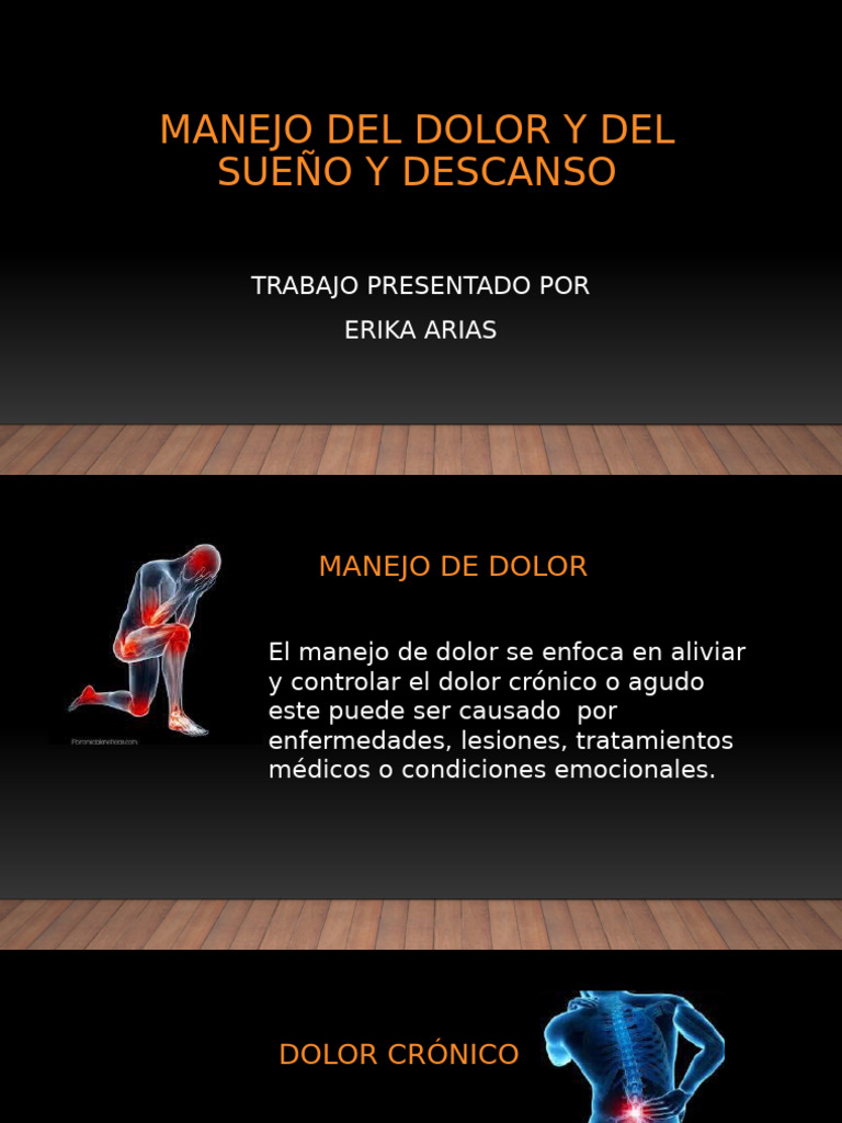 Manejo Del Dolor y Del Sueño y Descanso | PDF | Dolor | Masaje
