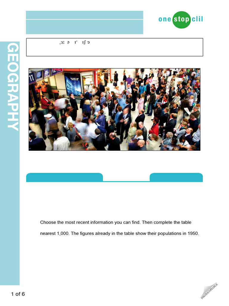 Urbanization And World Population Higher Level Pdf Gross Domestic