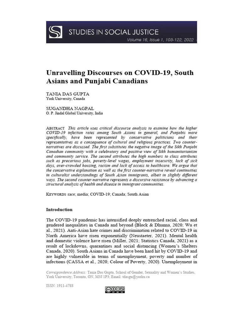 Das+Gupta+ +final | PDF | Racism | Discrimination & Race Relations
