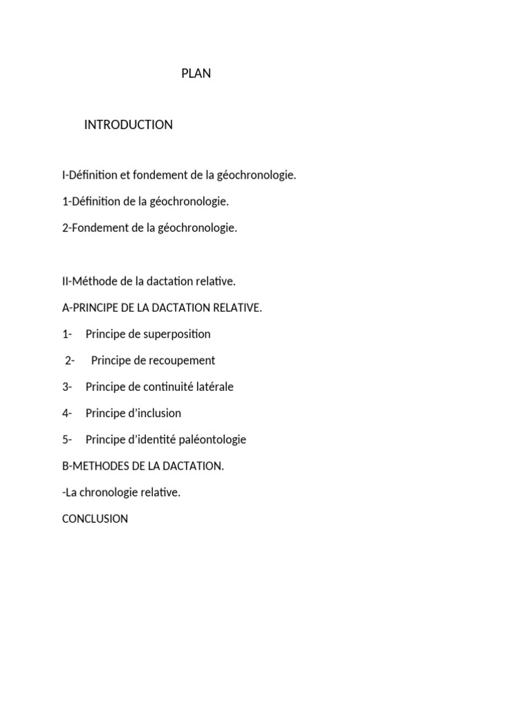 Méthodes de Datation en Géochronologie | PDF | Géologie | Strate