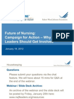 Future of Nursing: Campaign For Action - Why All Health Leaders Should Get Involved
