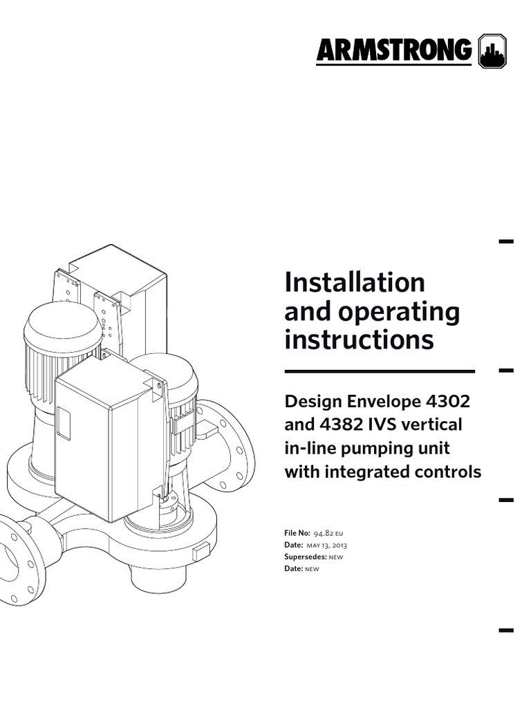 4302 & 4382 IVS Pump Installation Guide | PDF | Pump | Valve