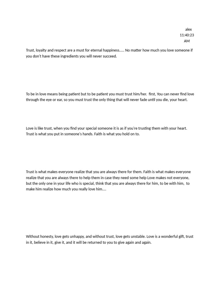 Key Ingredients for Lasting Love | PDF | Love