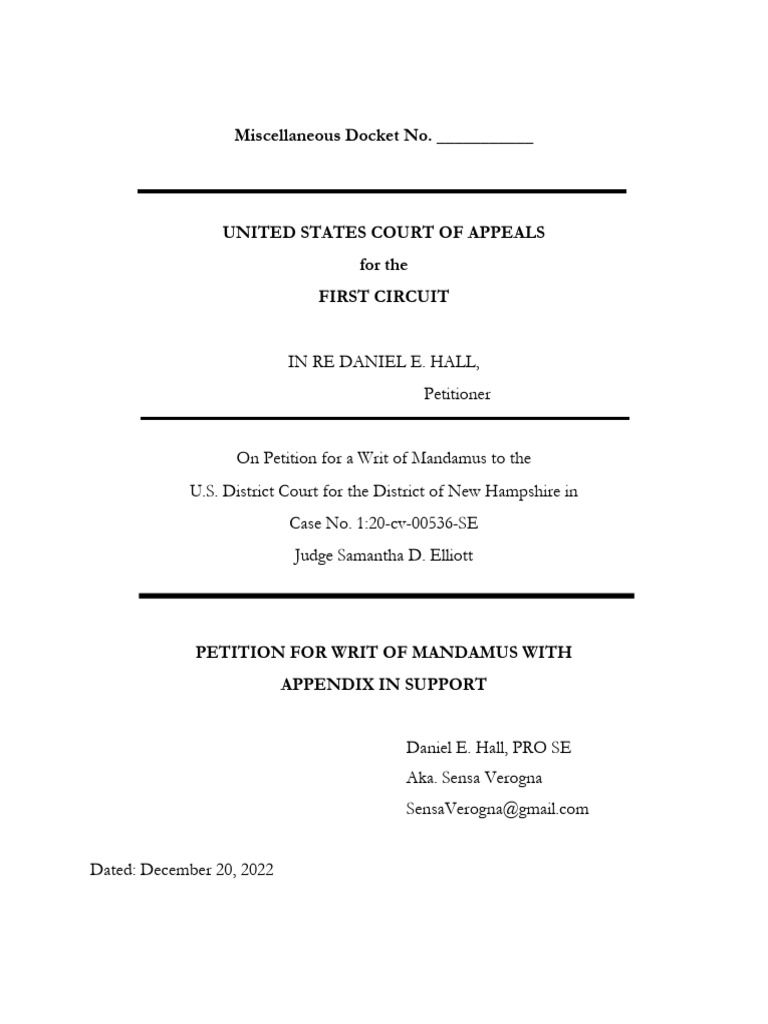 Writ of Mandamus | PDF | Judicial Disqualification | Mandamus