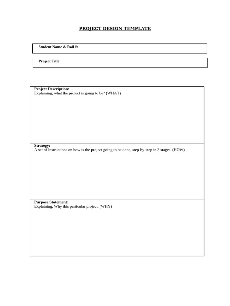 Project Design Template | PDF