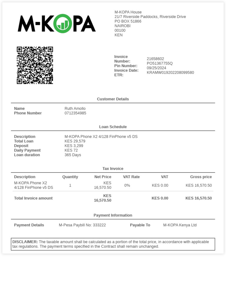 Invoice Pdf Invoice Value Added Tax