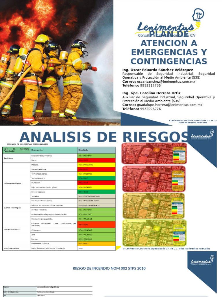 Plan de Atencion A Emergencias y Contingencias 2024A | PDF | Tormentas ...