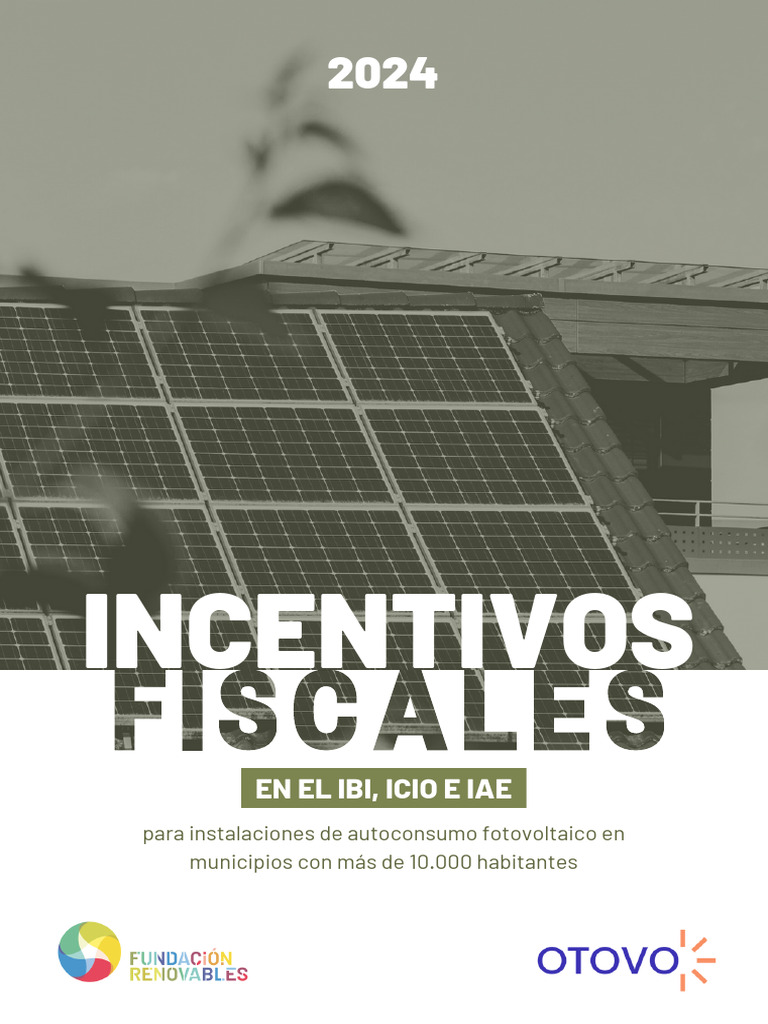 Incentivos fiscales para autoconsumo 2024 | PDF | Fotovoltaica ...