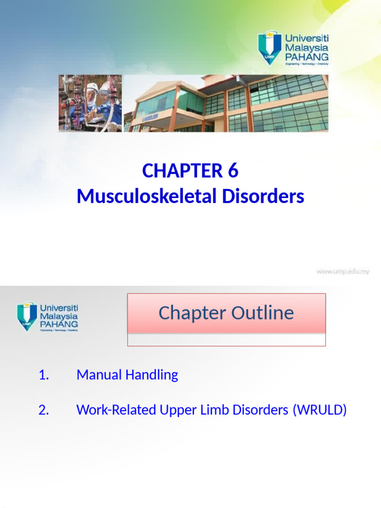 Manual Handling & Musculoskeletal Disorders | PDF