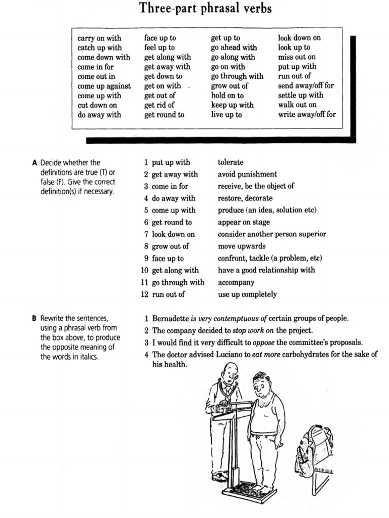 Three-Part Phrasal Verbs Explained | PDF | Linguistic Typology ...
