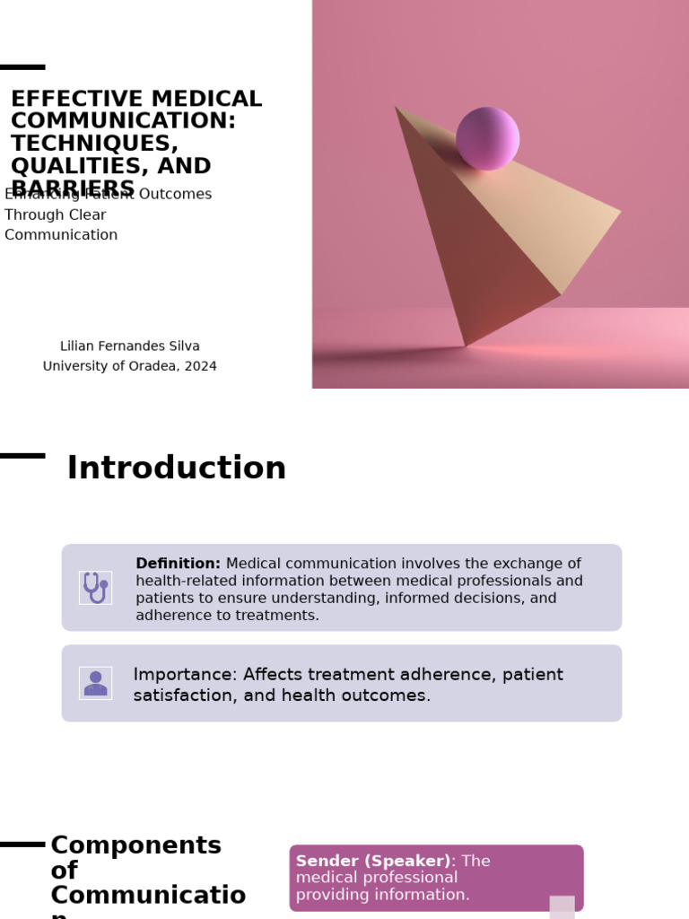 Effective Medical Communication Techniques | PDF | Communication ...