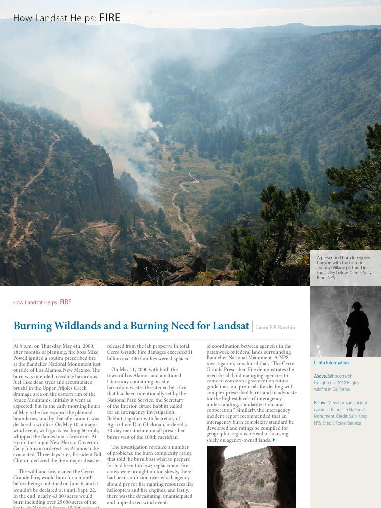Cerro Grande Fire: Lessons Learned | PDF | Earth Sciences