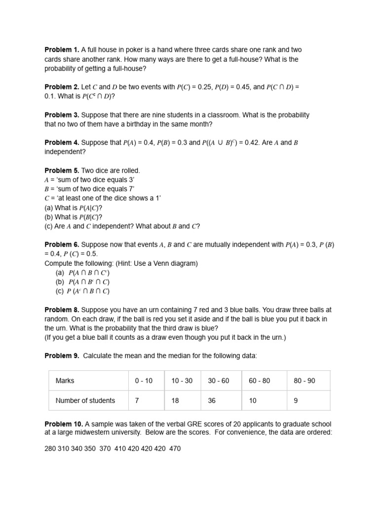 Homework 1 1 pdf median mean