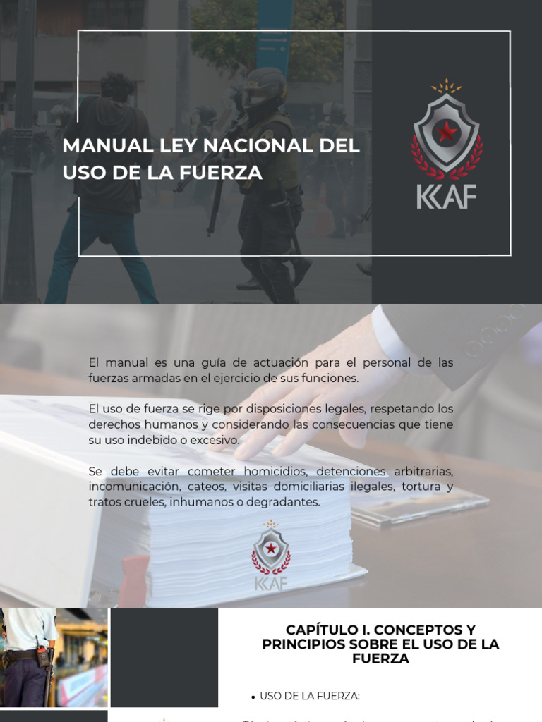 Manual de Uso de la Fuerza en Fuerzas Armadas | PDF | Policía ...