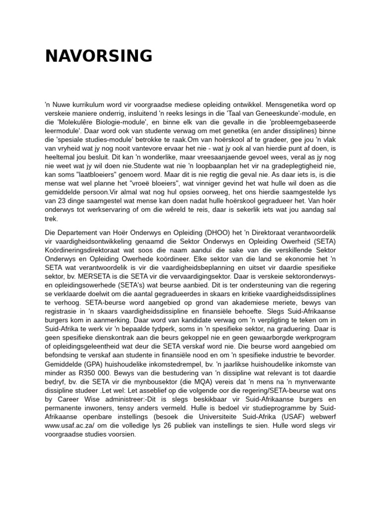 NAVORSING | PDF