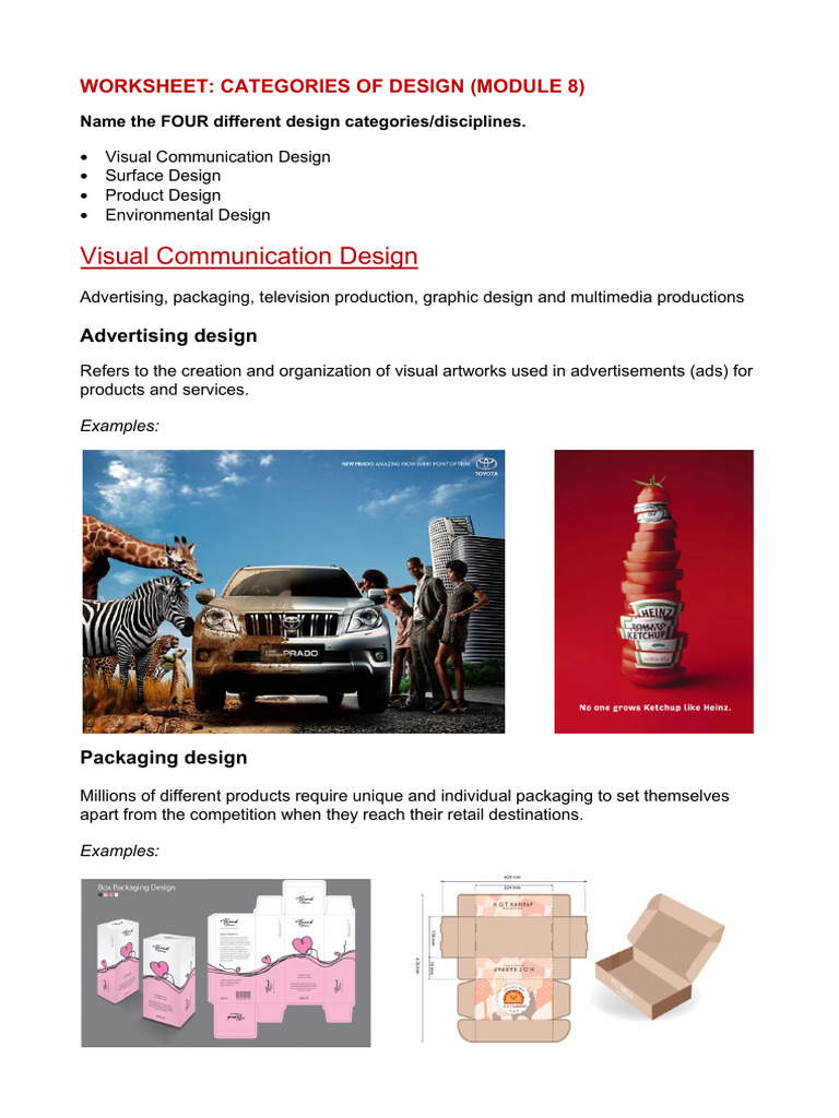 Four Main Design Categories Explained | PDF | Design | Mural