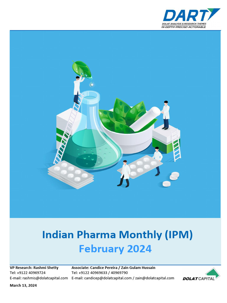 Indian Pharma Market Growth - Feb 2024 | PDF | Pharmaceutical Industry