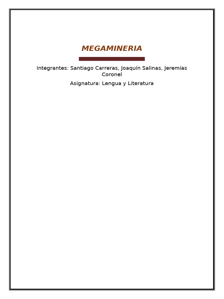 Impacto Ambiental de la Megaminería en Argentina | PDF | Minería
