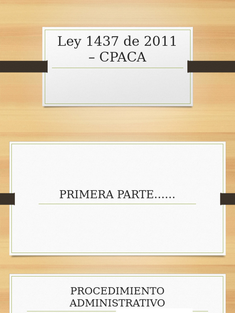 Ley 1437 de 2011 - Cpaca | PDF | Petición | Jurisdicción