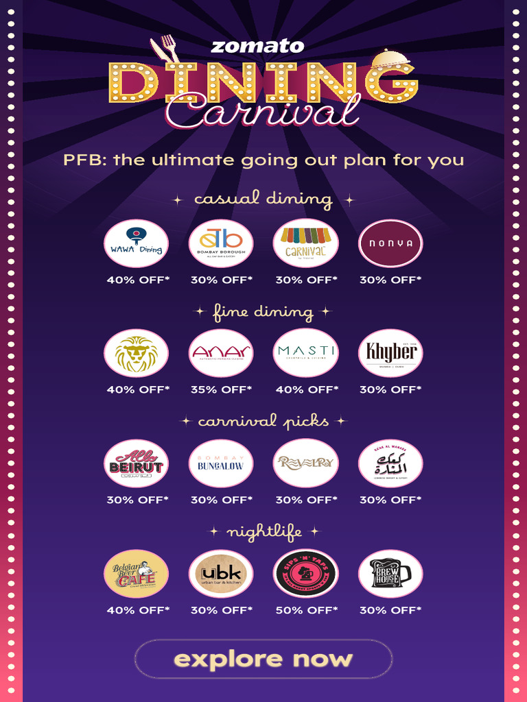 Carnival Dining & Nightlife Deals | PDF