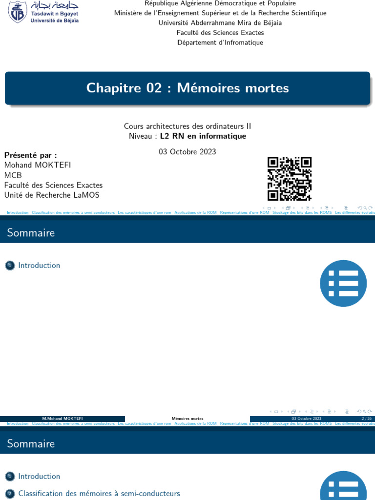 Caractéristiques et Applications de la ROM | PDF | Mémoire flash ...