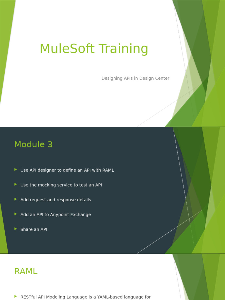MuleSoft API Design Training Guide | PDF