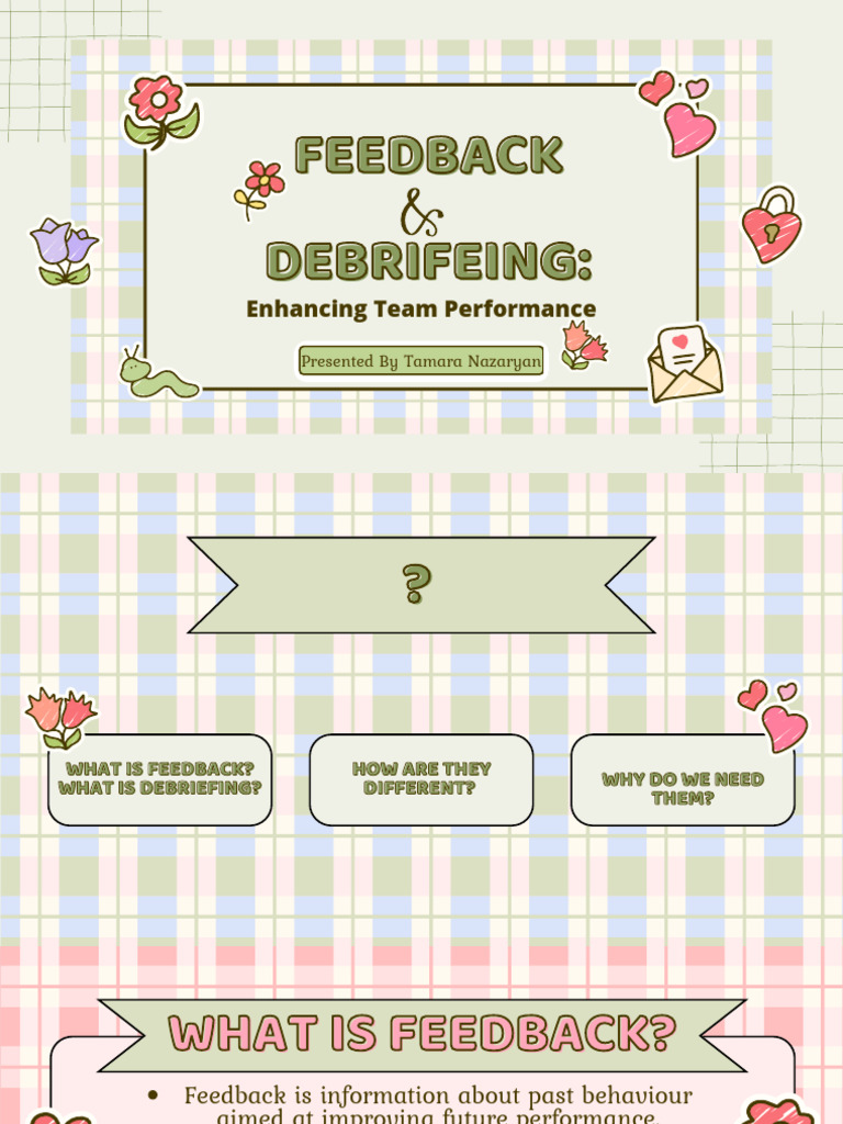 Tn Feedback And Debriefing Pdf Psychology Communication