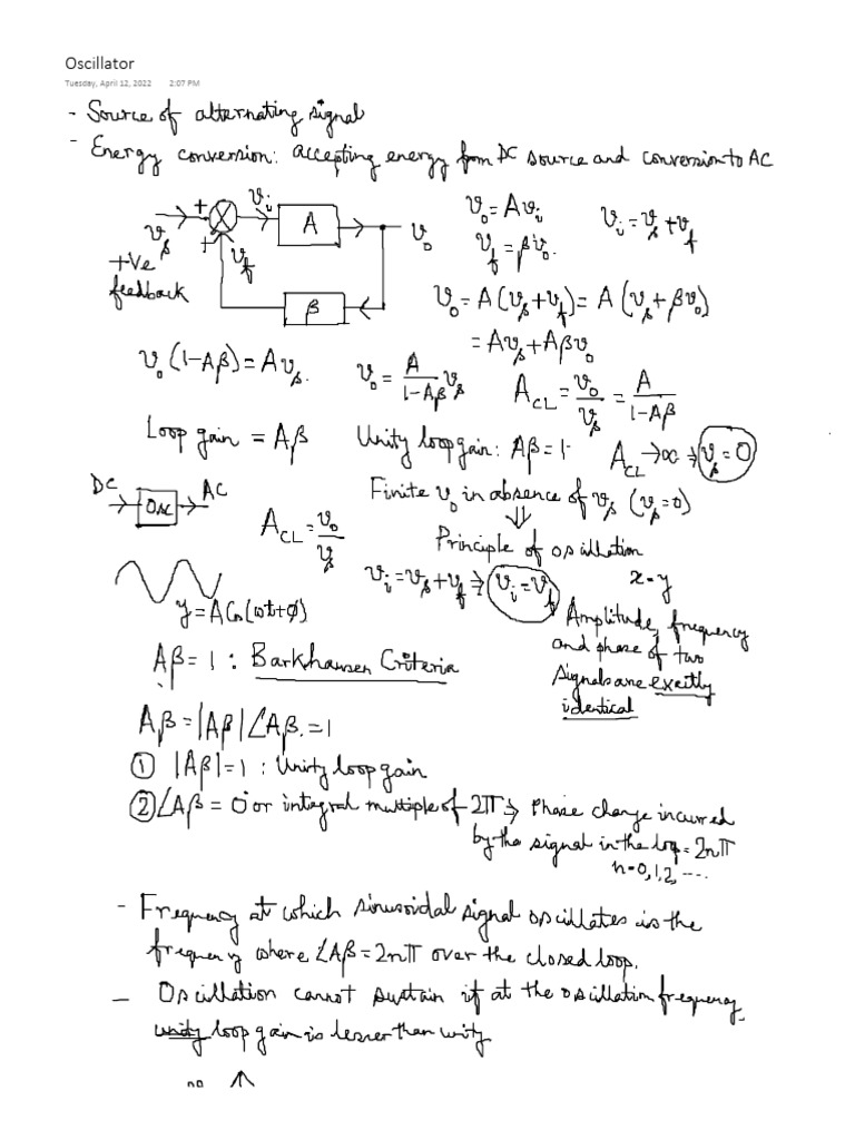 Oscillator Pdf