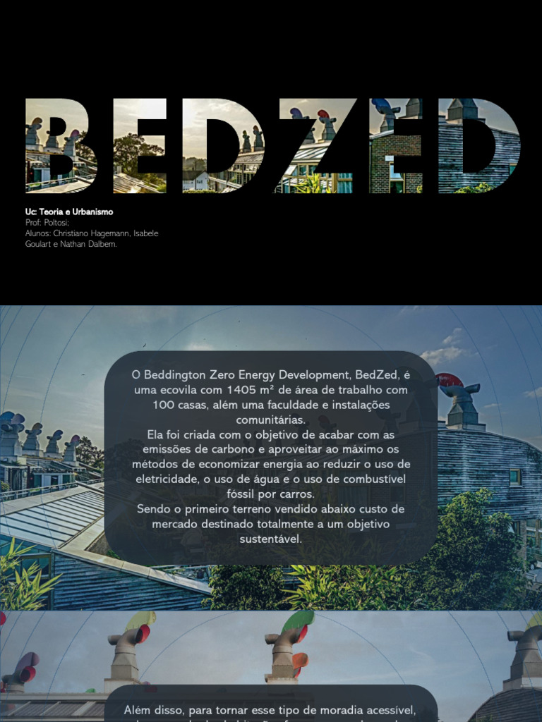 BedZED: Ecovila Sustentável em Londres | PDF | Energia solar