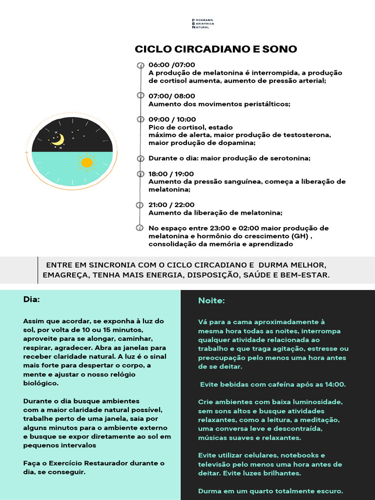 Otimize Seu Ciclo Circadiano | PDF | Ritmo Circadiano | Fisiologia