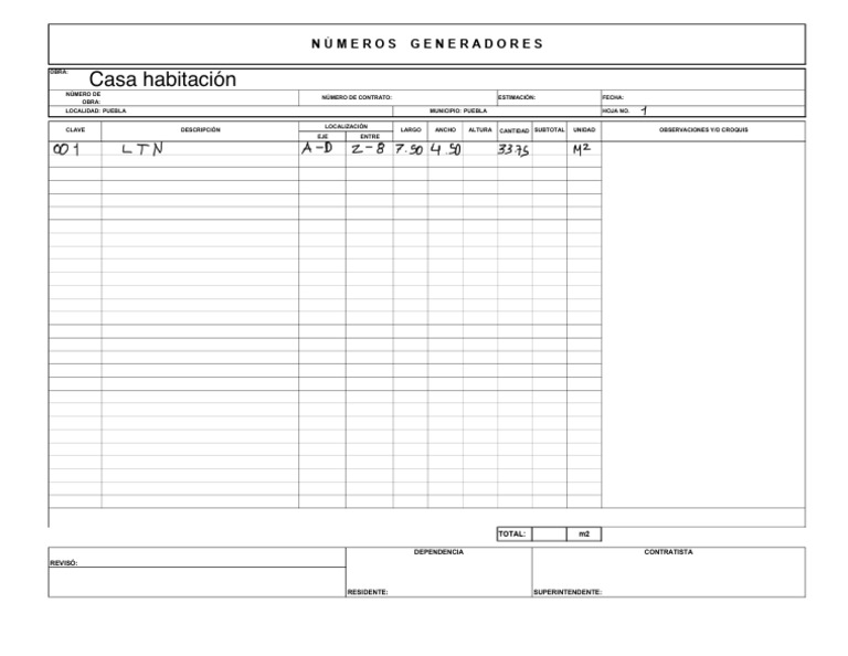 Machote Generador | PDF