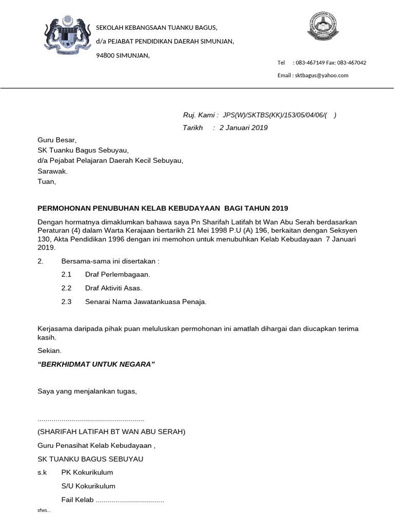 Surat Kebudayaan Pdf