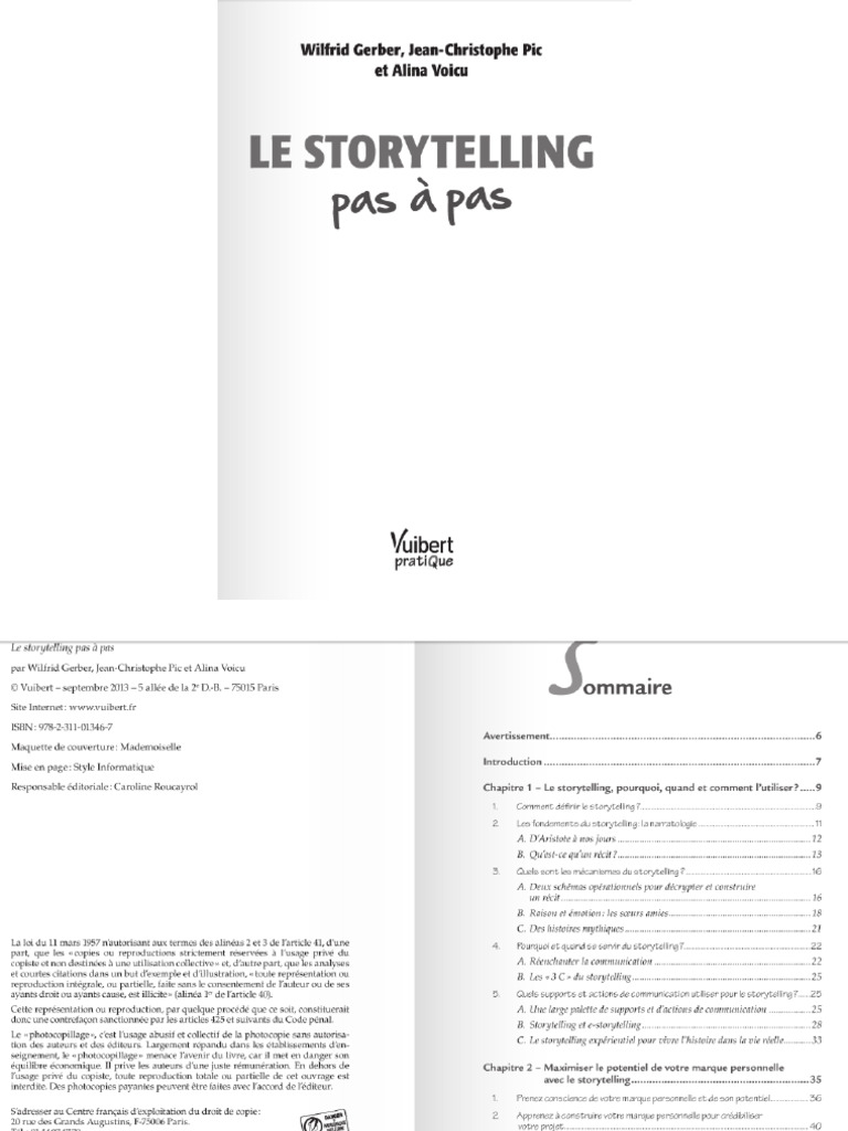 Storytelling Pas A Pas | PDF