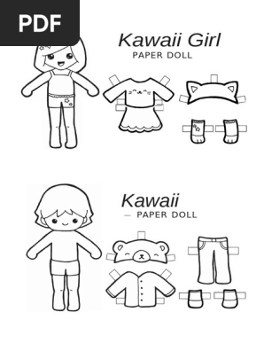 PAPER DOLLS GIRL AND BOY KIDS
