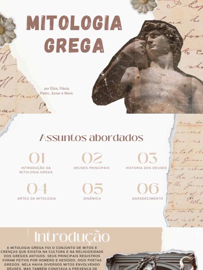 Introdução à Mitologia Grega e Deuses | PDF | Mitologia grega | Zeus