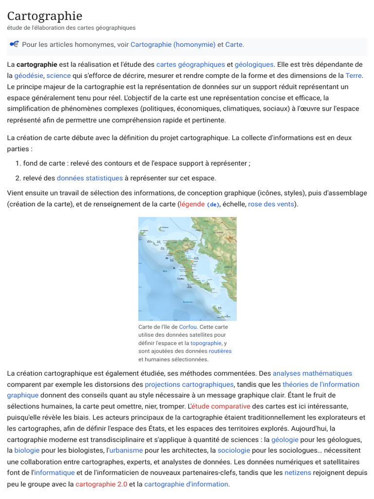 Cartographie : Techniques et Évolution | PDF | Cartographie ...