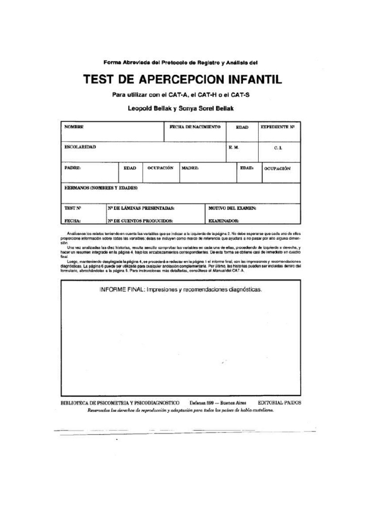 Protocolo de Análisis Cat | PDF