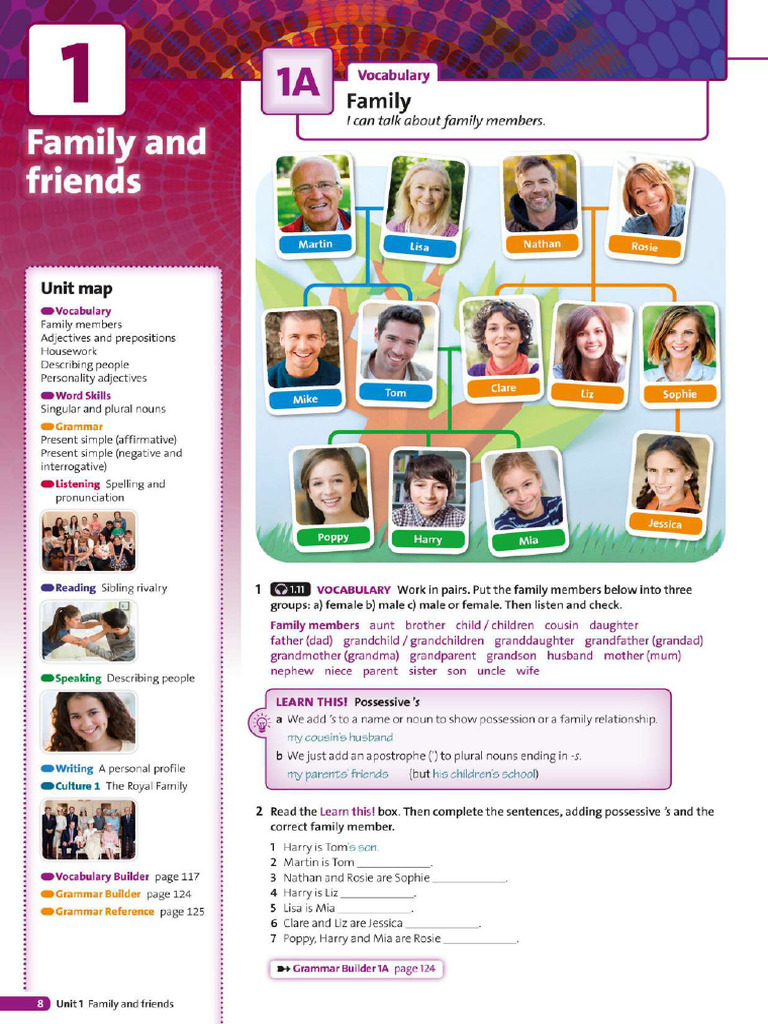 Unit 1 + Grammar + Vocabulary + Culture | PDF