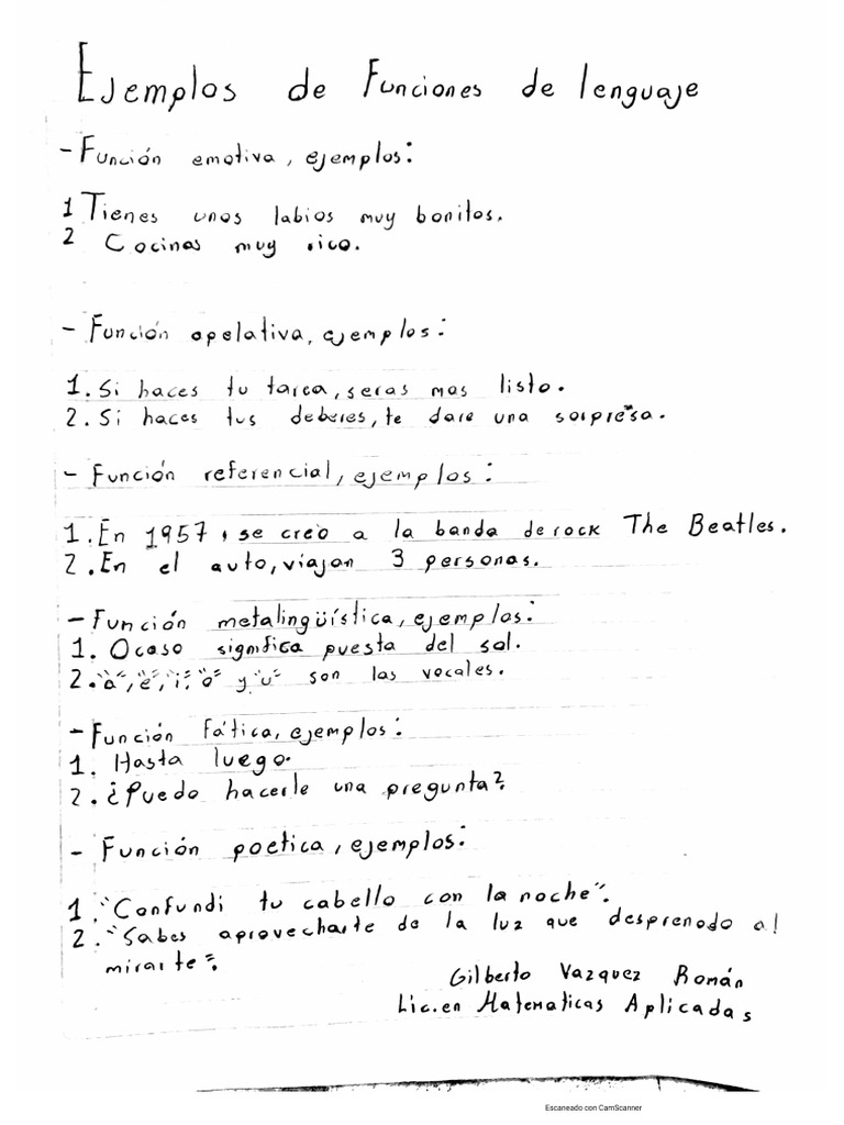 Funciones de La Lengua Gilberto Vazquez Roman | PDF