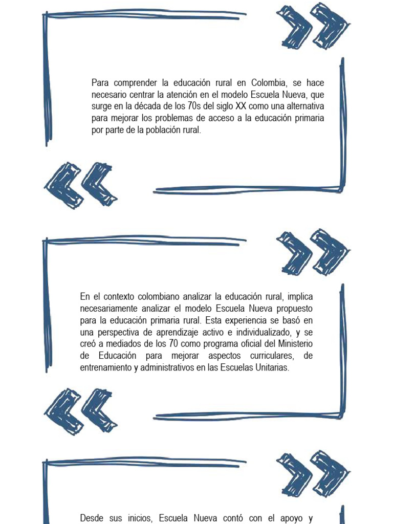 Escuela Nueva: Educación Rural en Colombia | PDF | Plan de estudios ...