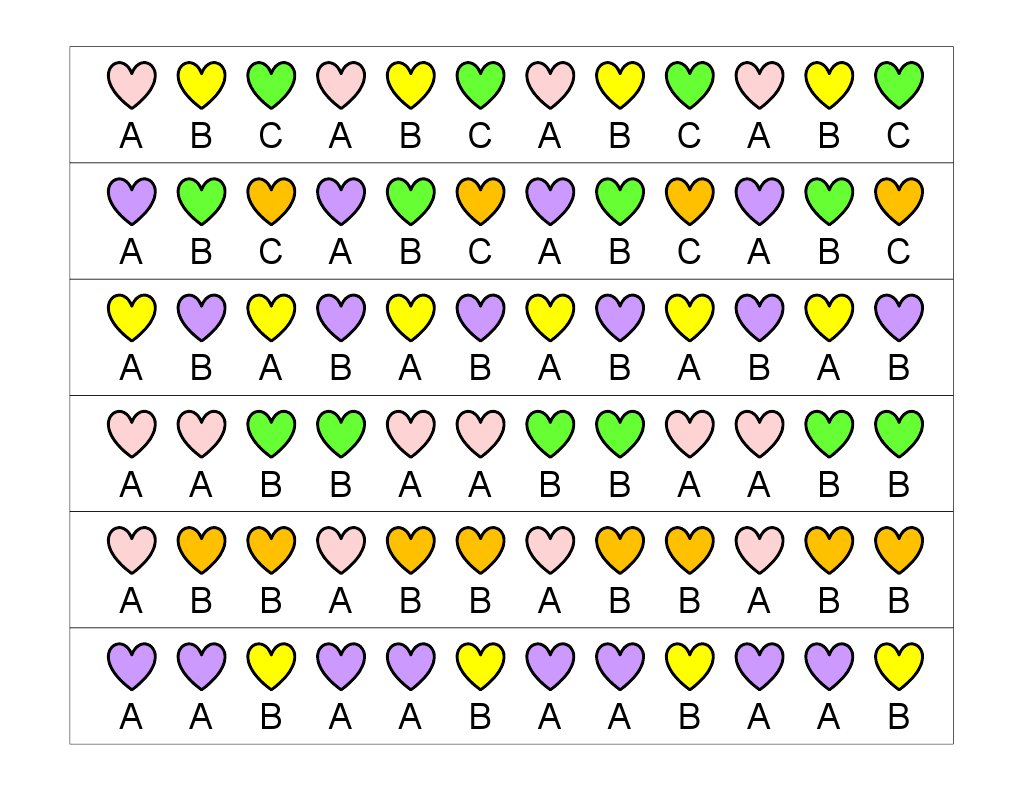 Pattern Heart Strips | PDF