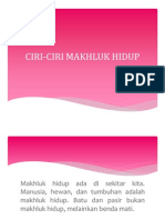 Ciri Makhluk Hidup