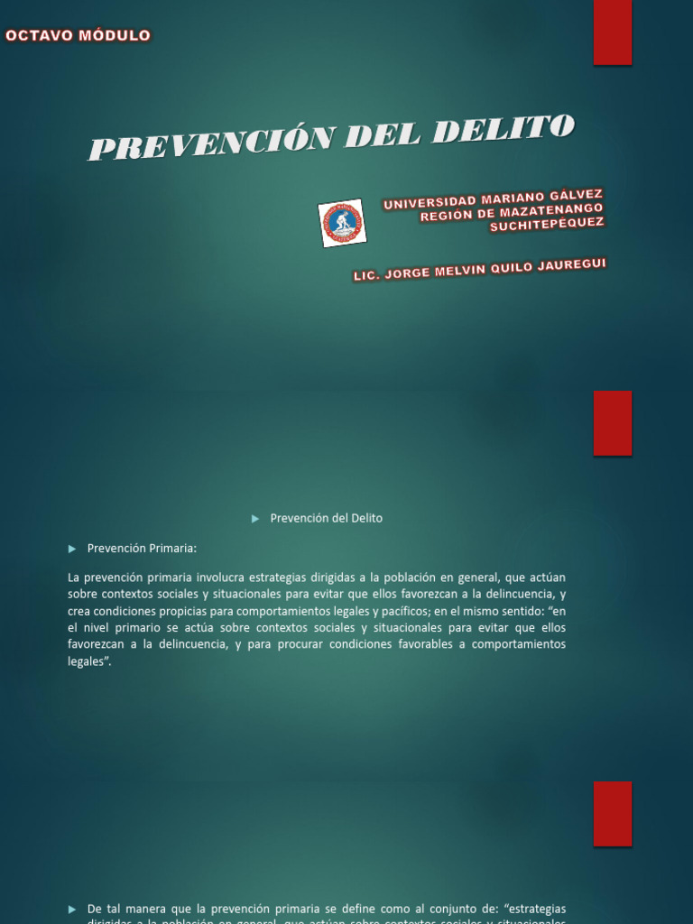 Estrategias de Prevención del Delito | PDF | Prevención del crimen ...