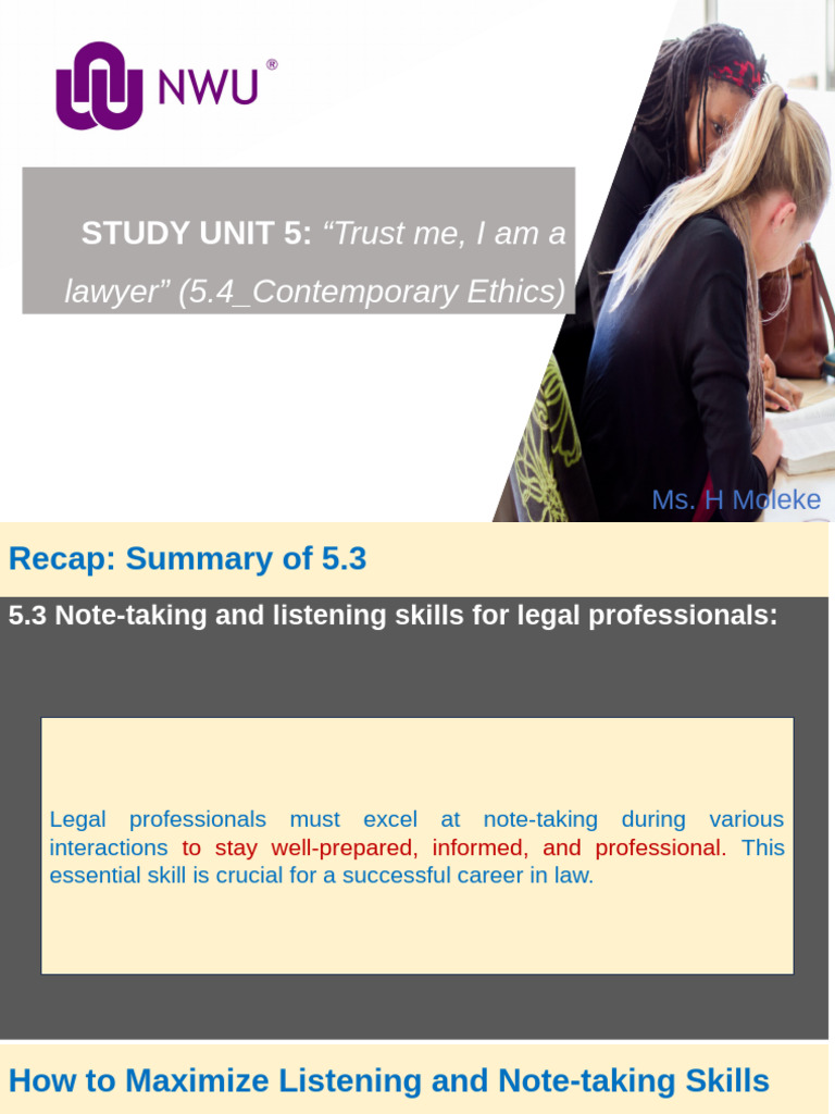 IURI274 Study Unit 5 - Lesson 4 - Contemporary Ethics | PDF | Morality ...