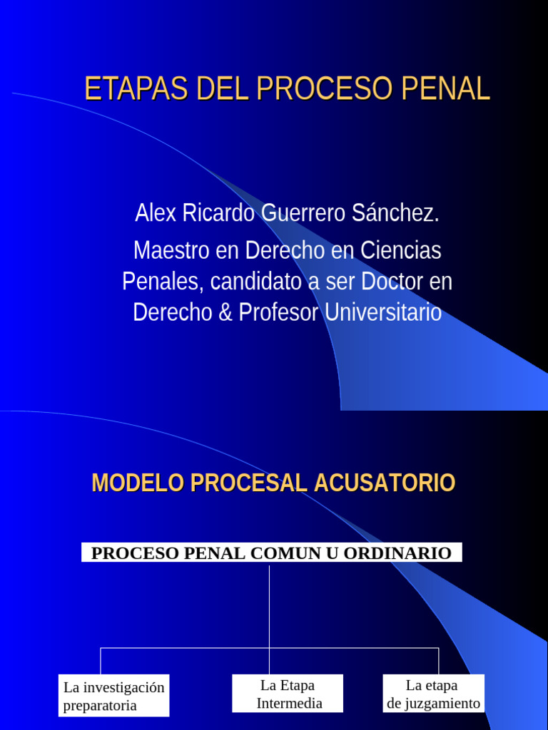Etapas Del Proceso Penal Comun. | PDF | Fiscal | Derecho penal