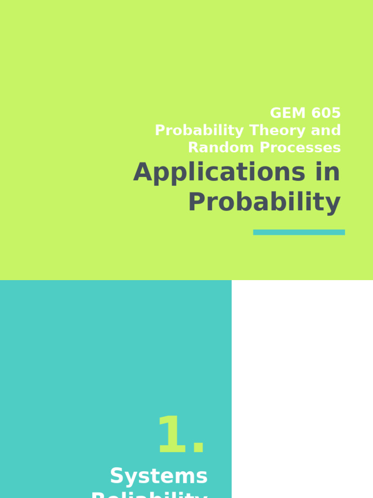 3 - 2 - Applications of Probability To EEE | PDF | Email Spam | Applied ...